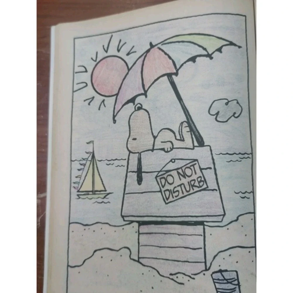 SNOOPY & FRIENDS COLORING BOOK GIANT‎ GOLDEN BOOK 3143 SCHULZ 1987 PEANUTS.